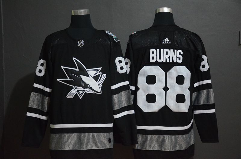 Men San Jose Sharks #88 Burns Black 2019 All Star NHL Jerseys->los angeles lakers->NBA Jersey